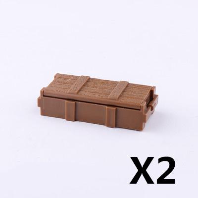 MOC Militärzubehör Bausteine Soldatenfiguren Sandsack Hund Hindernis Camouflage Zelt Schaufel Waffenbox Spielzeug Kinder J038