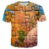 Unisex 3D Printed Map T-Shirt For Women Funny Animal Pattern Tees Summer Oversized O-Neck Top Harajuku Short Sleeve T Shirts Streetwear