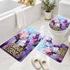 3Pcs Flannel Toilet Mat Set League of Legends Bathroom Rug Non Slip Bath Carpet Home Decor