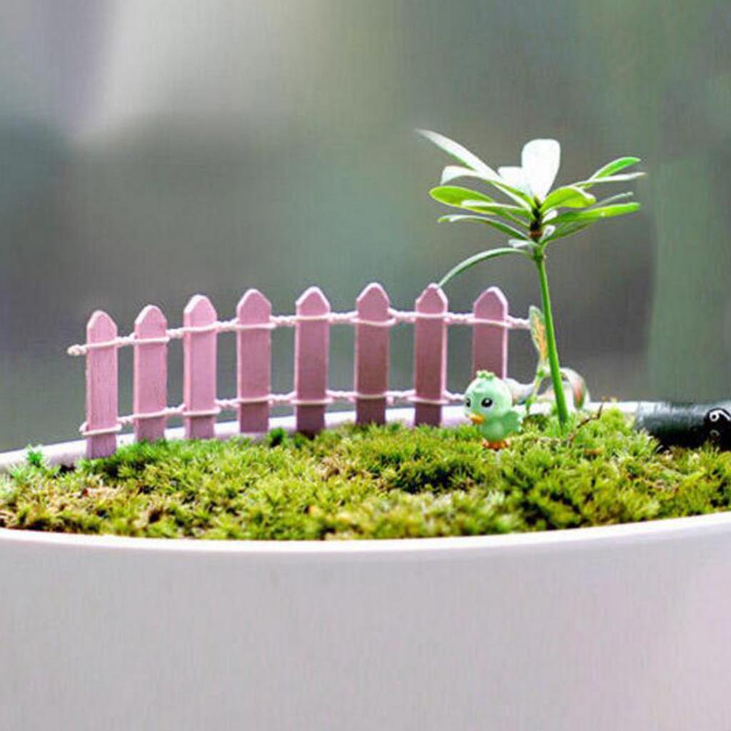 1/5 Mini Fence, Wooden Fence, Miniature Landscape Decoration, Potted Plant Decoration, Miniature Decoration
