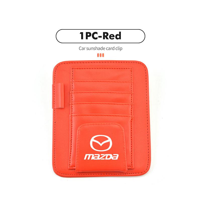 For Mazda Car Sun Visor Minimalist Glasses Card Clip Sunglasses Holder CX9 MX5 RX8 Axela Demio Atenza MS GJI GH BK MP nh1