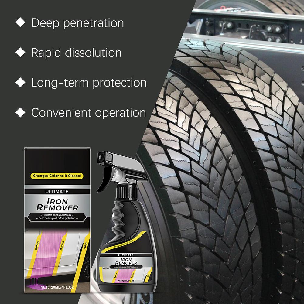 Car Rust Remover Car Wheel Hub Care Quickly Removal Agent Auto Exhaust Pipe Rust Derusting Spray Car Wheels Metal Surfaces Care