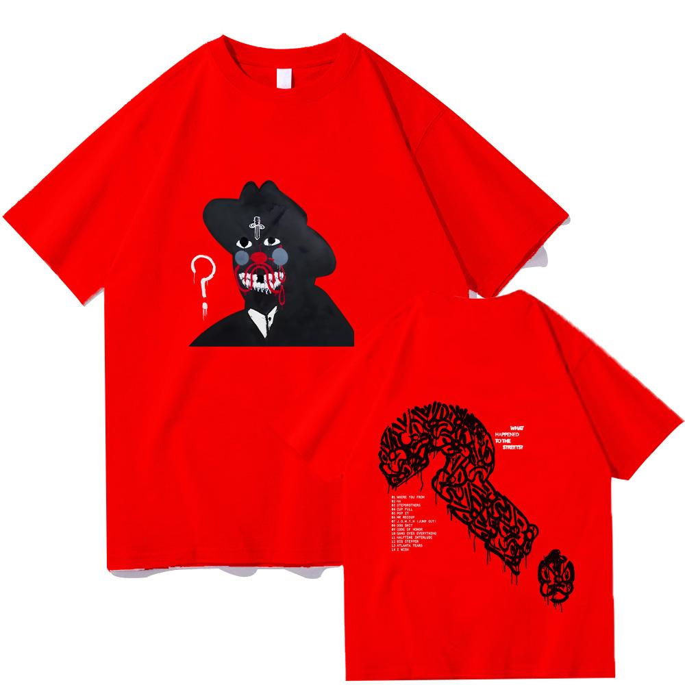 21 Savage Co se stalo s ulicemi? Nové album Trička Y2k Hip Hop Streetwear Dámské Pánské Oblečení Bavlna Ležérní Streetwear Top
