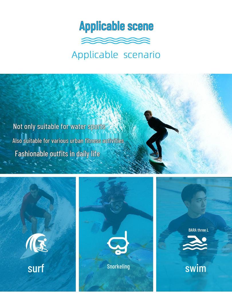 Korean Women's Quick-Dry Long-Sleeve Sun Protection Swimsuit for Surfing and Snorkeling