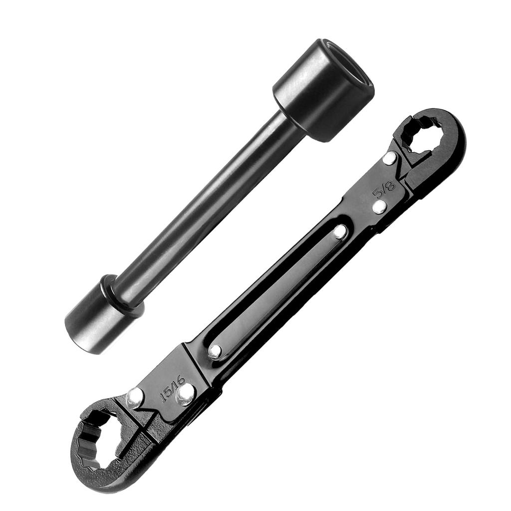 Angle Stop Wrench High Efficiency Portable Double Ended Plumber Spanner Plumbing Tool for Maintenanc