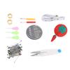 Sewing Pin Cushion Kit Cute Tomato Pin Cushion Glass Ball Head Pins Self Threading Needles Sewing Tool Set