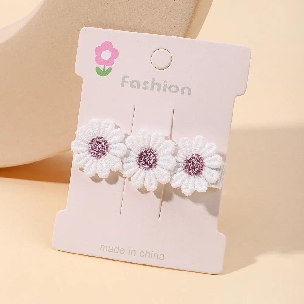 2 Stück Niedliche Baby Mädchen Haarspangen Gänseblümchen Blume Kinder Haarnadeln Prinzessin Haarspange Kind Haarschmuck Frühling Koreanischer Stil Haarklammern