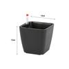 Pp Self Watering Plant Pot with Water Level Indicator Flower Pot