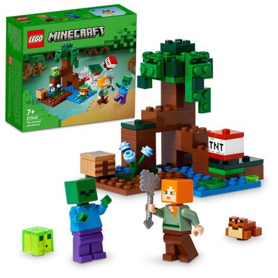 LEGO Minecraft Sumpf-Abenteuer Spielzeug Geschenk Geburtstagsblock Weihnachten Jungen Mädchen Kinder 7 Jahre alt 8 Jahre alt 9 Jahre alt Grundschule
