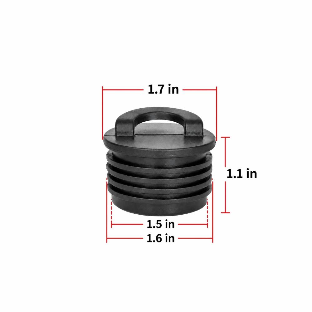 4PCS Water Blocking Scupper Plug Kit Rubber Drain Hole Plug Practical Kayak Drain Plug  Marine Use