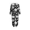 Halloween Printed Family Matching Hooded Long Sleeved Zippered Hooded  Jumpsuit Set