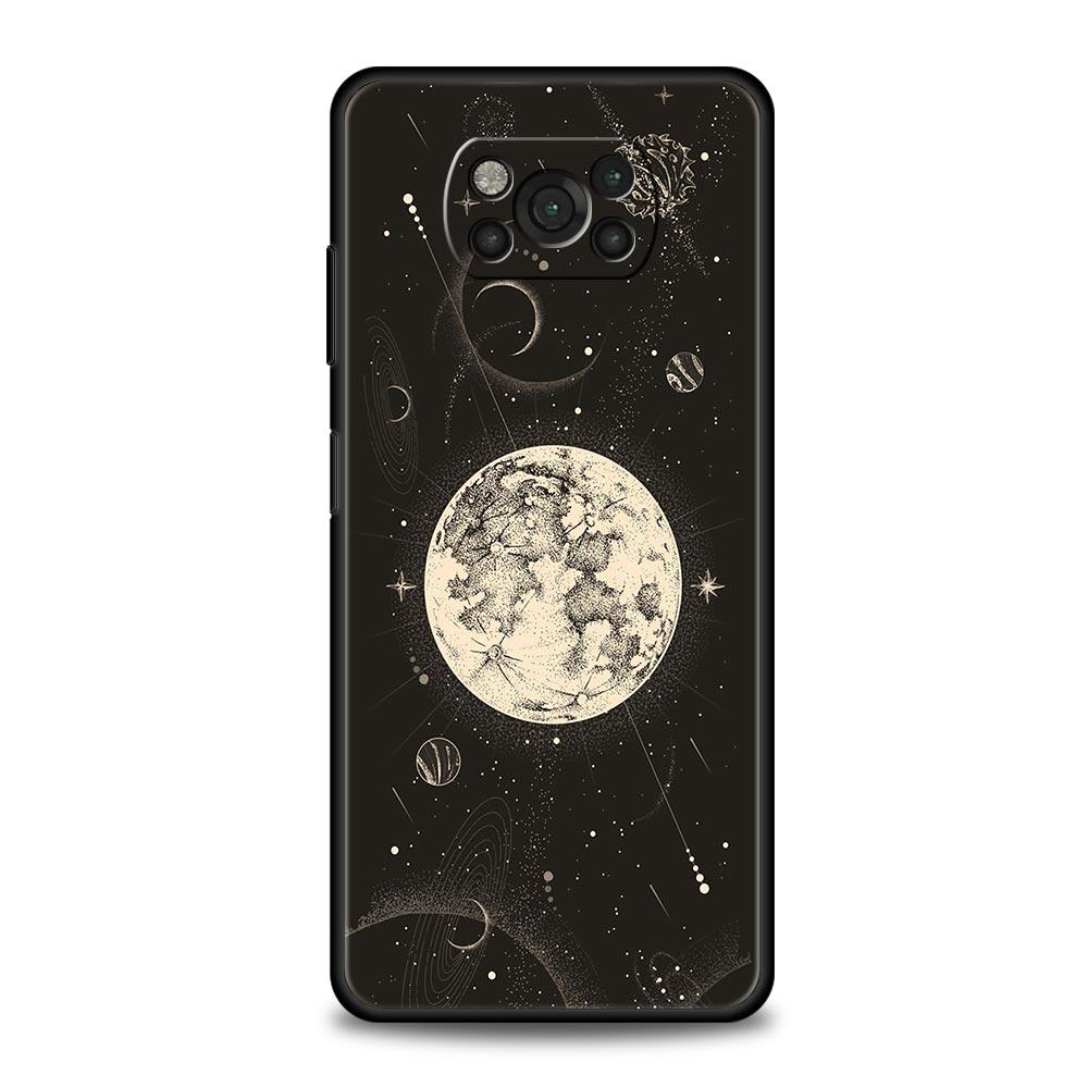 Sun Moon Angel Eyes Phone Case For Xiaomi Mi Poco X3 NFC M3 F4 F3 M4 X4 Pro 5G Note 10 12 Lite 11 11T 10T 13 12T Pro 9T Cover