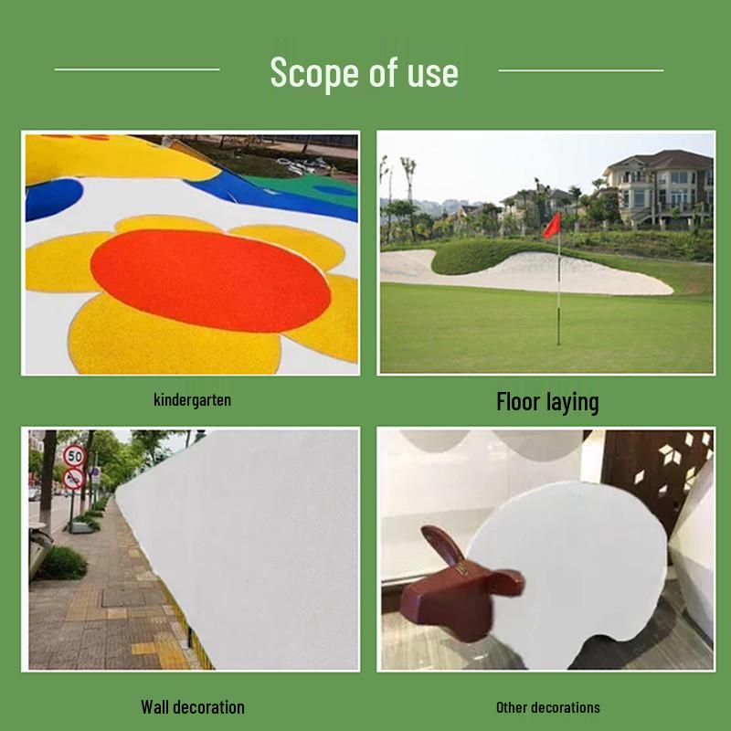 Weißes Kunstrasen-Putting Green & Boule-Rasen für Außen-/Innenbepflanzung und Dekoration, Extra dichter Bodenbelag