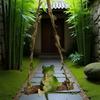 Altalena da Giardino Rana Accento in Resina per Balconi e Fioriere Decorazione Robusta Resistente agli Agenti Atmosferici in Resina con Stile Giocoso