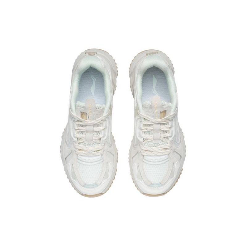 Li-Ning Shiguang Women Low Top Running Shoes Mist White ARLR012-2
