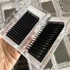 Matte Black Individual Velvet Eyelash Extensions Cashmere Volume Lashes Tray 5-25mm Easy Fan Lash Extension Supplies