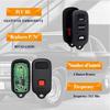 Keyless Entry GQ43VT14T Key Fob Replacement Fits for 2002-2006 Toyota Camry Corolla Matix Pontiac Vibe Car Remote Keys, 315MHz