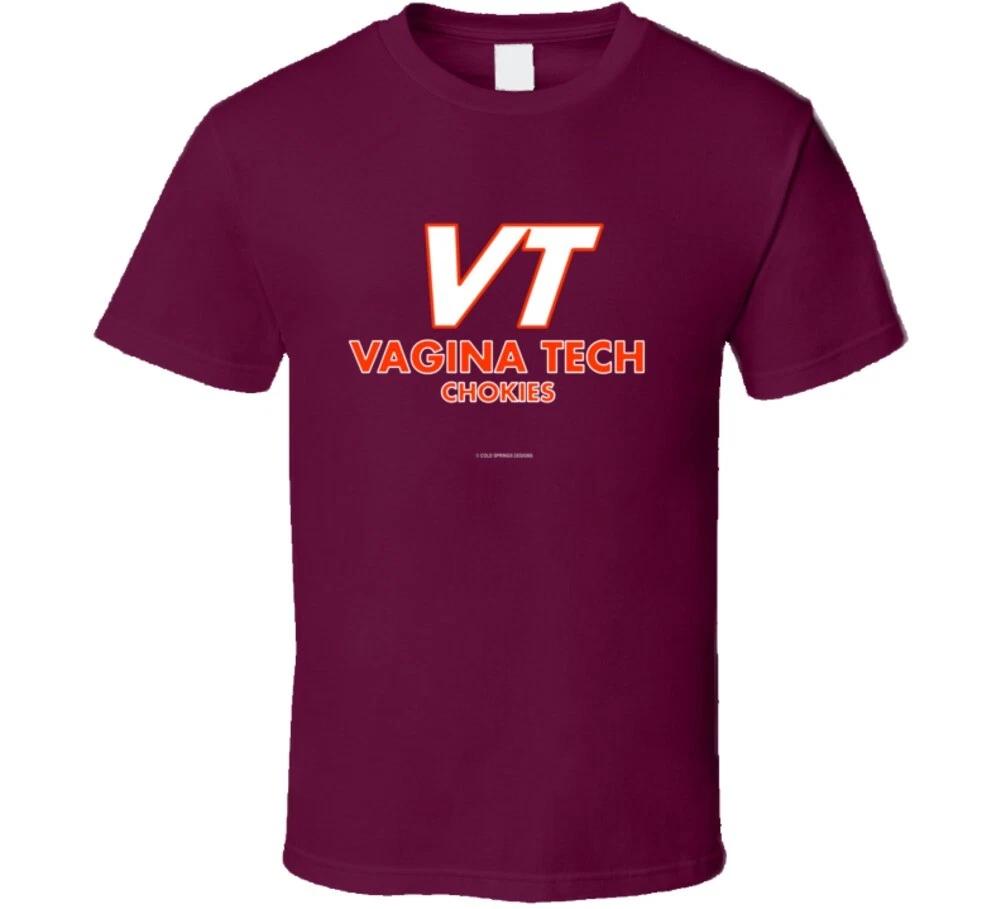 Vt Vagina Tech Chokies Funny Parody Spoof Virginia Gift T Shirt 3XL