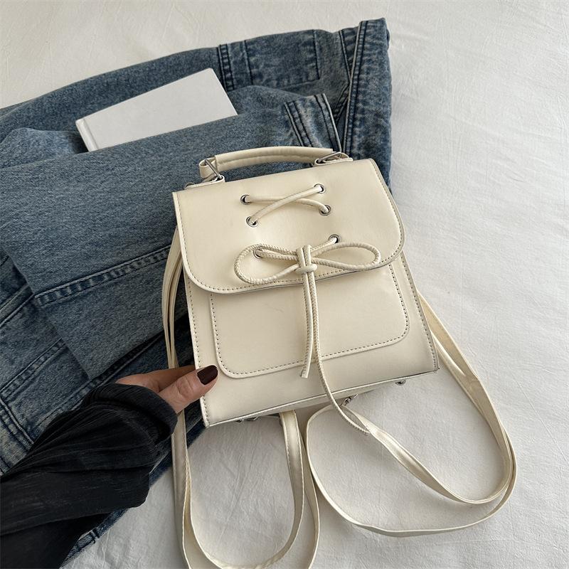 Koreanische Version des Schleifenrucksacks für Damen, neuer trendiger Moderucksack, süße Handtasche, Schultertasche, Schultasche
