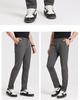 Langdeng Men's Spring/Summer Stretch Machine Washable Breathable Sweat Wicking Straight Leg Casual Pants with High Elasticity and Wrinkle Resistance