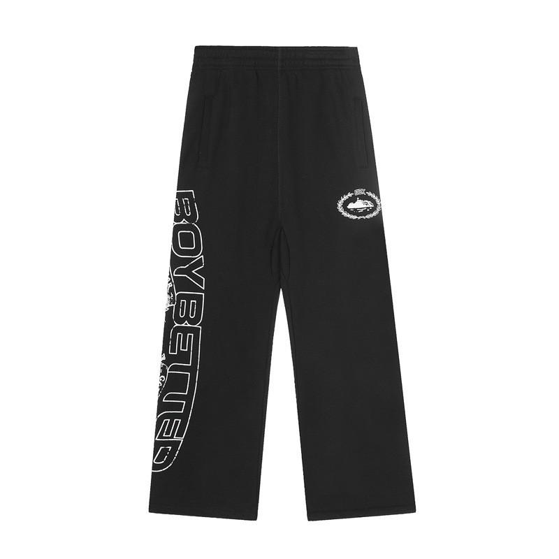 Men Women Streetwear Hooded Zip-Up Sweatshirt Jogger Pants Set Cotton Casual Outfit