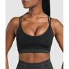 Gymshark Apex Seamless Strappy Sports Bra Black Graphite Grey B3b3k Bb29