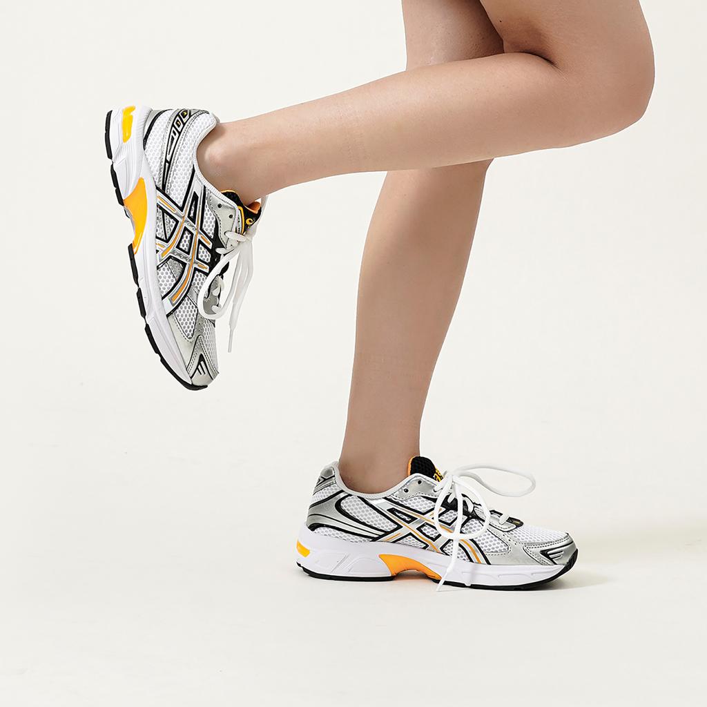 Asics Gel 1130 Bianco Argento Puro Giallo Donna 1202A164-106