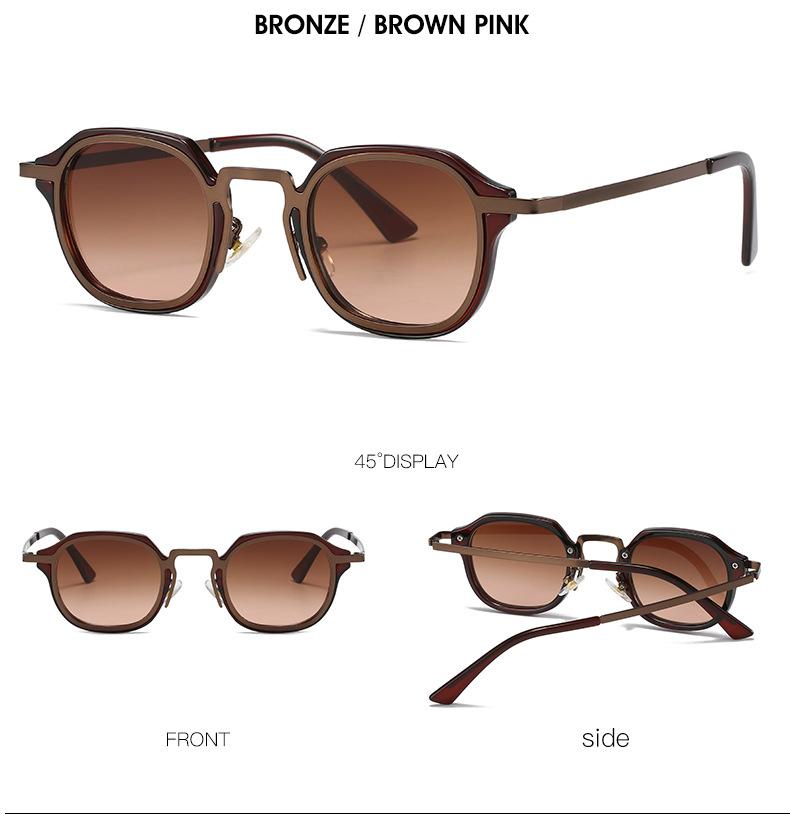 Fashion Personalized Metal Leg Design Retro Ocean Film Men'S Outdoor Driving Glasses Classic Round Women Sunglasses Shades Uv400