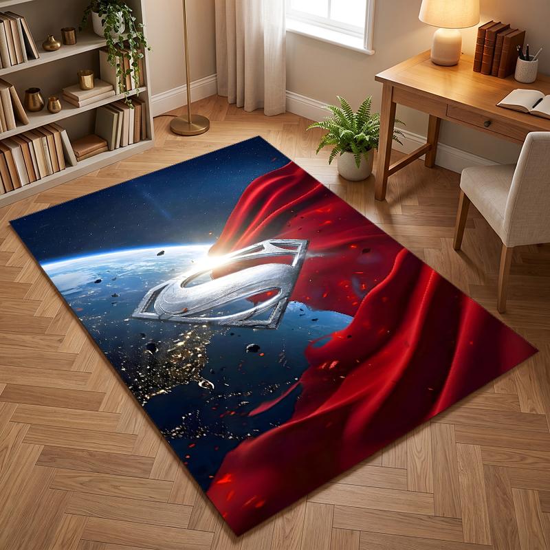 Superman (5) Office Carpets Suitable for Living Rooms Bedrooms Offices and Kitchens a Gift for Modern Home Decor
