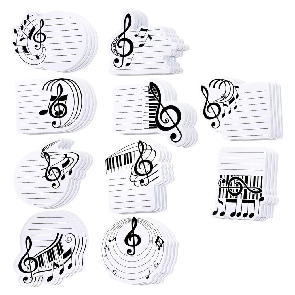 Self-Adhesive Sticky Notes Pads Musical Note Sticky Notes Sticky Pads Removable Sticky Notes Notepads Sticky Note Pads
