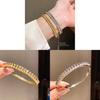 Copper Zirconia Embellished Bangle Fashion Jewelry For Office Wear