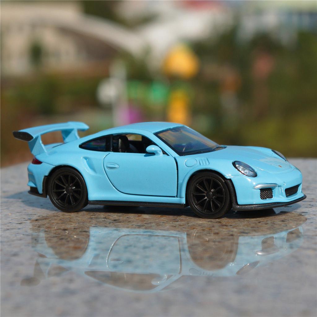 WELLY 1/36 2016 Porsche 911 GT3 RS Alloy Sports Car Model Diecasts Metal Toy Car Vehicles Model Pull Back Simulation Kids Gifts