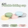Gym Fitness Accessory Bottle Collapsible Travel Cup with Lid, 170ml Foldable Silicone Drinking for Camping Hiking Food Grade Tumbler And Outdoor