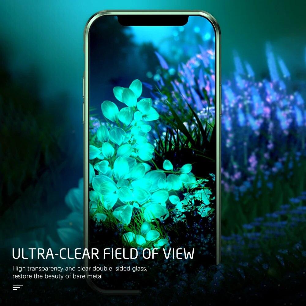 360° Tam Vücut Çift Taraflı Cam Metal Çerçeve Kılıf için Huawei Honor X9b 5G Honor Magic 6 Lite Koruyucu Kabuk Kapak