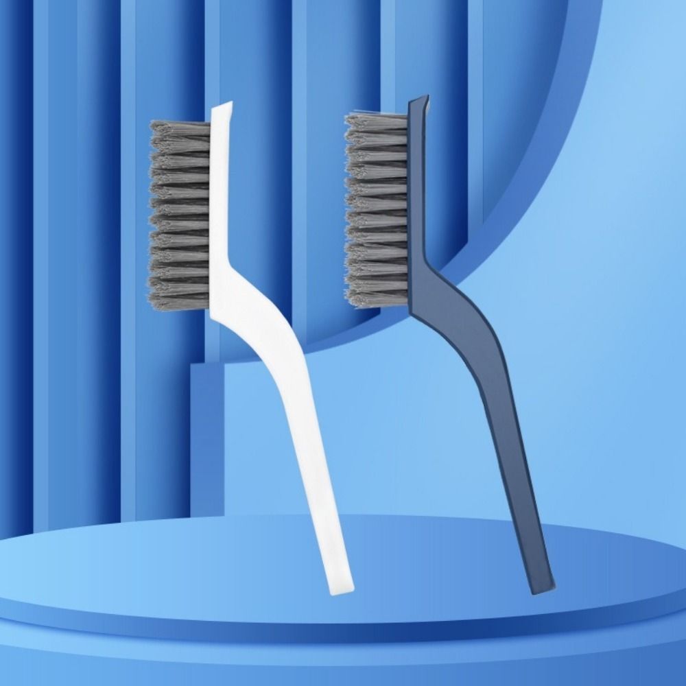 2Pcs Hard Bristle Crevice Cleaning Brush Plastic Tile Gap Brush Floor Seam Brush  Kitchen Gadgets