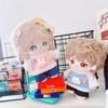 Plush Stuffed Pink T-shirt Pants Set T-shirt No Attributes Dolls Clothes 10CM Doll Clothes  Girls