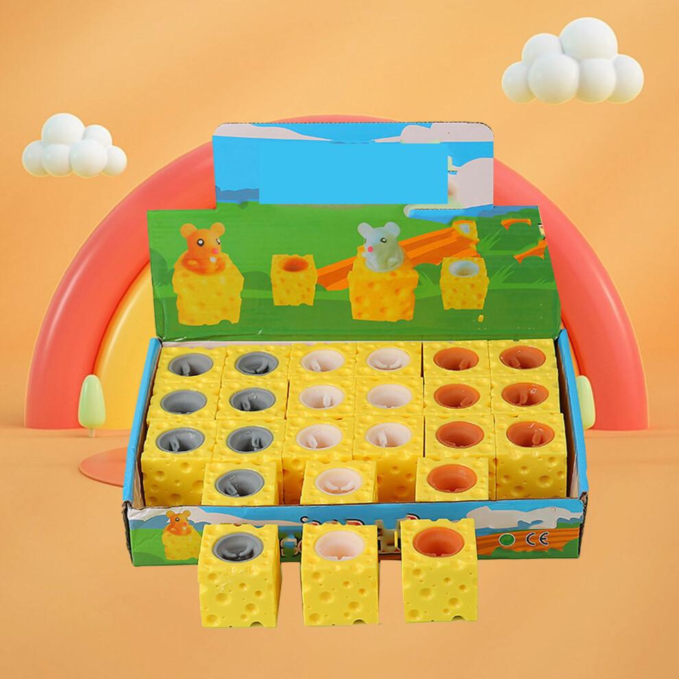 Portable Cheese Mouse Squeeze Toy for Stress Relief and Relaxation