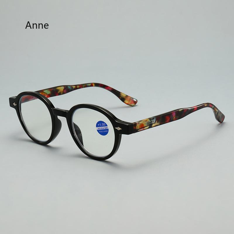 Blue Light Blocking Presbyopia Hyperopia Glasses Fashion High-Definition Round Reading Eyeglasses Women Men Computer Eyewear