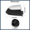 Front Right Door Lock Cylinder Cover Cap Fit for Cadillac ATS - Pack of 1 Black Stylish Design