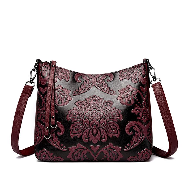 Luxury Printing Design Large Capacity Tote Bag High Quality Leather Shoulder Crossbody Bag Brand Women Bags Female Messenger Bag