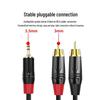 Cavo Audio SNIT da Maschio 3,5 mm a Doppio Maschio RCA