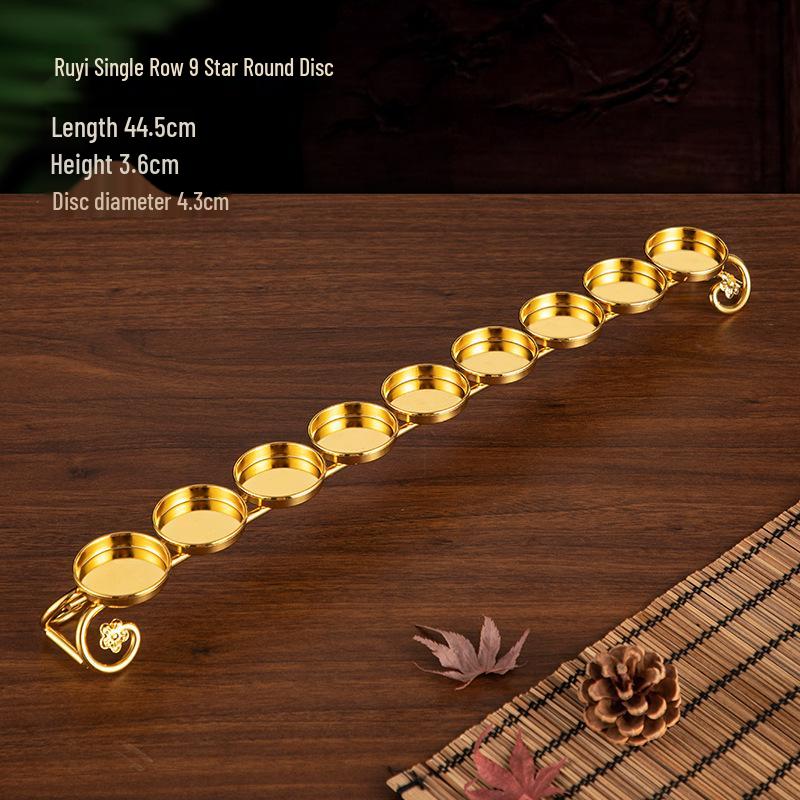 Buddhist Lotus Ghee Oil Lamp Holder for Home Offering