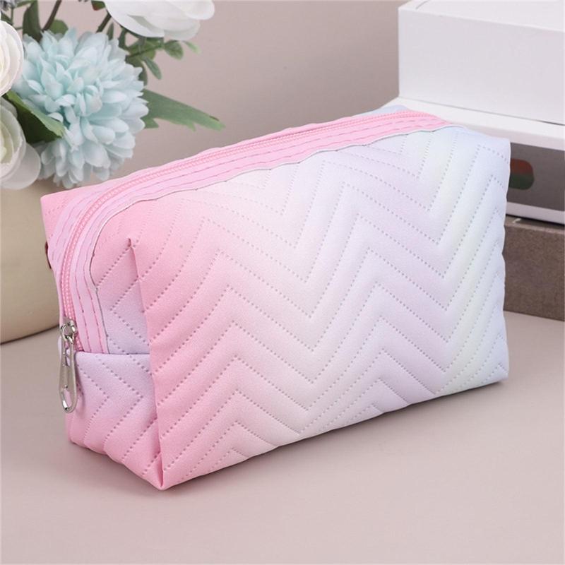 Fashionable PU Storage Bag Travel Toiletry Bags Makeup Organizer for Skin Care and Beauty Items