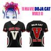 Doja Cat Ma Vie World Tour Fotbalový Dres 3D Plně Potisknuté Tričko Pánské Dámské V-výstřih Krátký Rukáv Trička Streetwear Koncertní Outfit