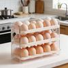 Large Capacity Refrigerator Egg Storage Box Plastic Large Egg Holder Egg Storage Tray  Refrigerator