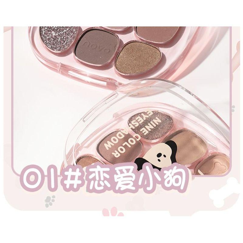 NOVO - Drunken Eyes 9 Color Eyeshadow Palette - 3 Types