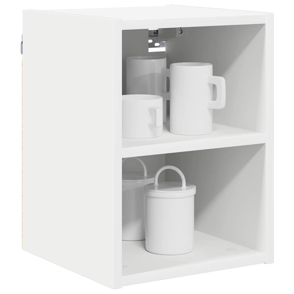 Wall Mounted Cabinet with Storage White 30 X 29.5 X 40 Cm Particleboard