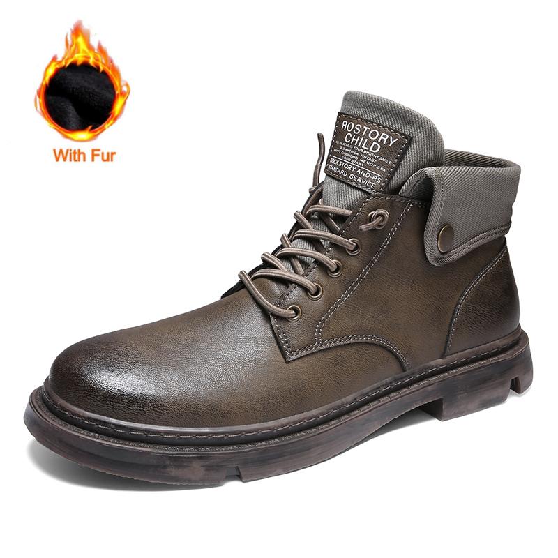 

Модная мужская винтажная обувь до щиколотки, дизайнерские шнурованные ботинки класса люкс, мужская кожаная обувь, мужские повседневные ботинки, мужская модная обувь с высоким верхом 44