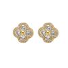 2025 Luxurious Zircon Four-Leaf Clover Stud Earrings: High-End, Versatile, and Radiantly Shiny with Exquisite Temperament.