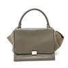 Trapeze 2WAY Bag Hand Bag Leather Brown/Silver Hardware
